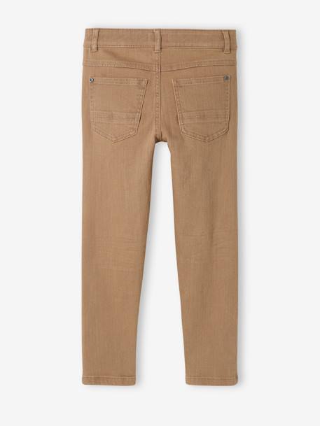 Pantalón slim MorphologiK 'waterless' para niño, con ancho de caderas fuerte BEIGE MEDIO LISO CON MOTIVOS+BEIGE OSCURO LISO CON MOTIVOS 