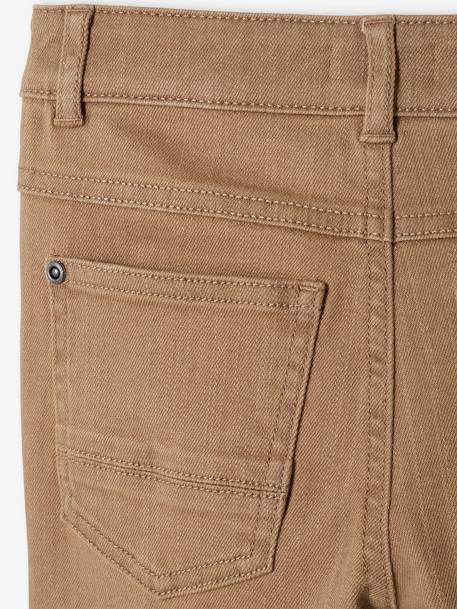 Pantalón slim MorphologiK 'waterless' para niño, con ancho de caderas fuerte BEIGE MEDIO LISO CON MOTIVOS+BEIGE OSCURO LISO CON MOTIVOS 