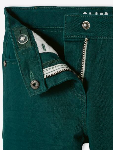 Pantalón slim niña Morphologik ancho de caderas DELGADO VERDE FUERTE LISO 