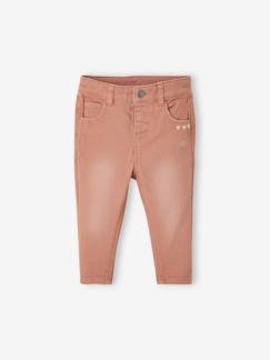 -Pantalón slim bebé de algodón stretch