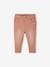 Pantalón slim bebé de algodón stretch MARRON MEDIO LISO CON MOTIVOS 