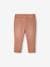 Pantalón slim bebé de algodón stretch MARRON MEDIO LISO CON MOTIVOS 