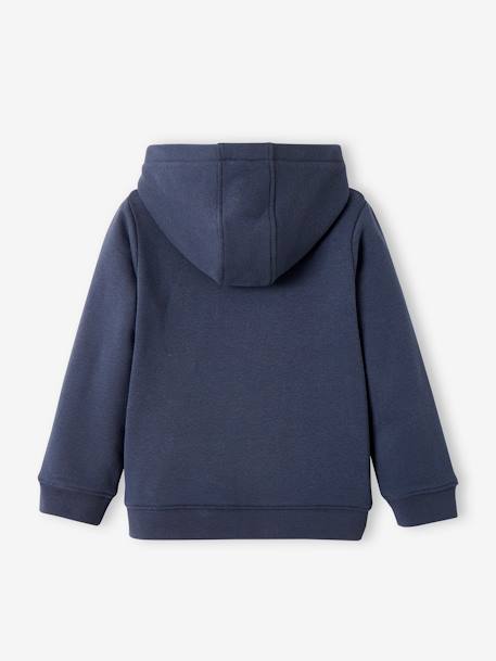 Sudadera con cremallera y capucha deportiva, niña AZUL MEDIO LISO CON MOTIVOS+ROSA CLARO LISO CON MOTIVOS 