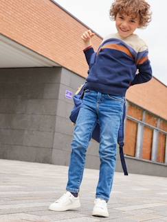 Pantalones y Vaqueros-Niño-Vaqueros slim MorphologiK "waterless" para niño, ancho de caderas ESTÁNDAR