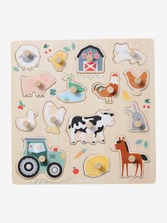 Juguetes-Juegos educativos- Puzzles-Puzle con piezas con botones Lovely Farm de madera FSC®