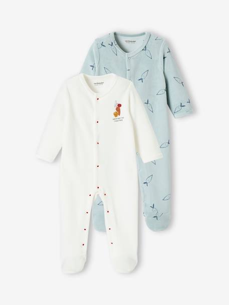 Pijamas y Peleles para Dormir para Bebé - Terciopelo - vertbaudet