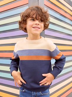 OEKO-TEX®-Jersey de punto fino con rayas anchas para niño