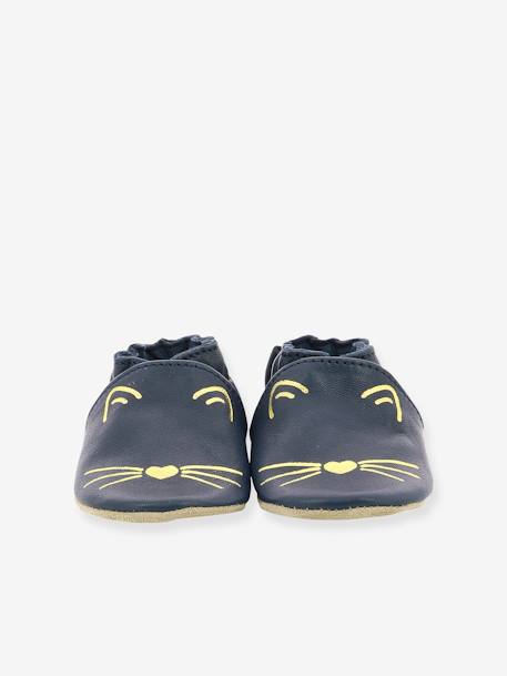 Zapatillas patucos Soft Soles Goldy Cat ROBEEZ© AZUL OSCURO LISO CON MOTIVOS+ROSA CLARO LISO CON MOTIVOS 