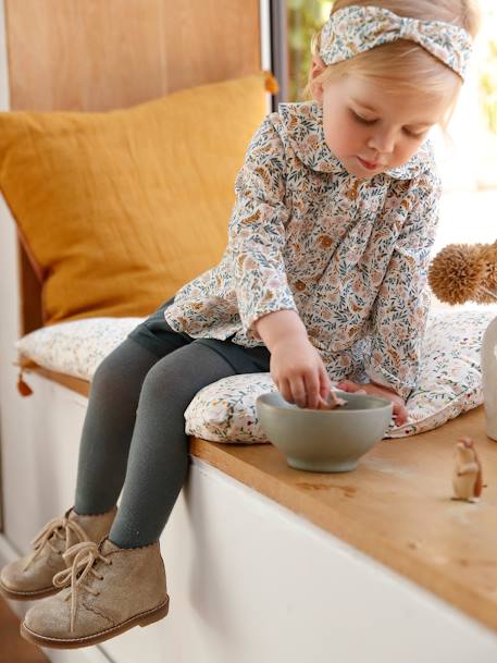 Bebé-Conjuntos-Conjunto de 3 prendas, camiseta, short de pana y cinta del pelo, para bebé niña