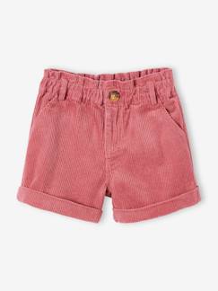 Niña-Shorts y bermudas-Short paperbag de pana, niña