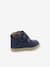 Botines para bebé niño Tackeasy KICKERS® AZUL OSCURO LISO+burdeos+caqui 