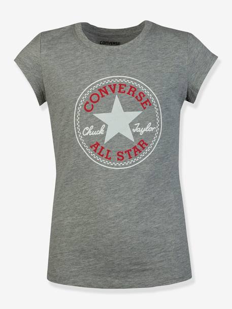 Camiseta infantil Chuck Patch CONVERSE blanco+gris 