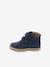 Botines para bebé niño Tackeasy KICKERS® AZUL OSCURO LISO+burdeos+caqui 