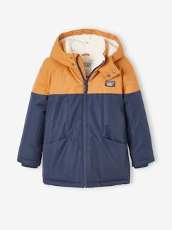 Niño-Abrigos y chaquetas-Abrigos y parkas-Parka técnica con capucha para niño