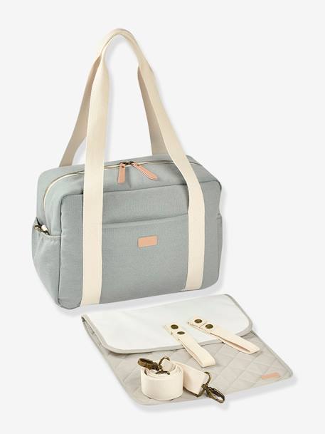 Bolso cambiador Paris BEABA gris+melocotón+naranja+rosa+verde sauce 