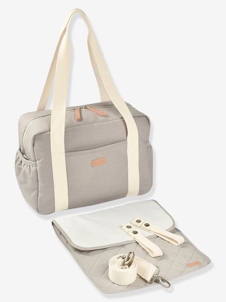 Bolso cambiador Paris BEABA gris+melocotón+naranja+rosa+verde sauce 