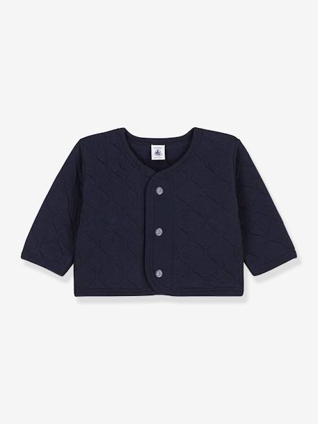 Cárdigan para bebé de tejido túbico acolchado - PETIT BATEAU azul marino 