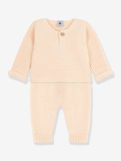 -Conjunto de dos prendas de punto tricot de algodón orgánico PETIT BATEAU