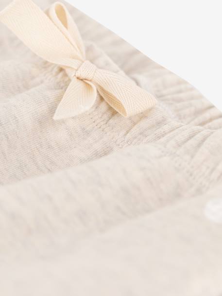 Pantalón de punto grueso para bebé PETIT BATEAU beige jaspeado 