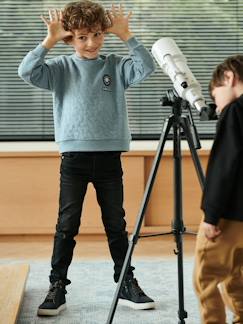 Niño-Vaqueros-Pantalón recto niño de felpa efecto denim