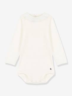 -Body manga larga con gorguera de algodón bio PETIT BATEAU