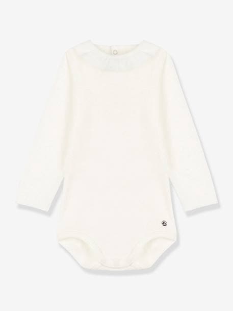 Algodón orgánico-Bebé-Body manga larga con gorguera de algodón bio PETIT BATEAU