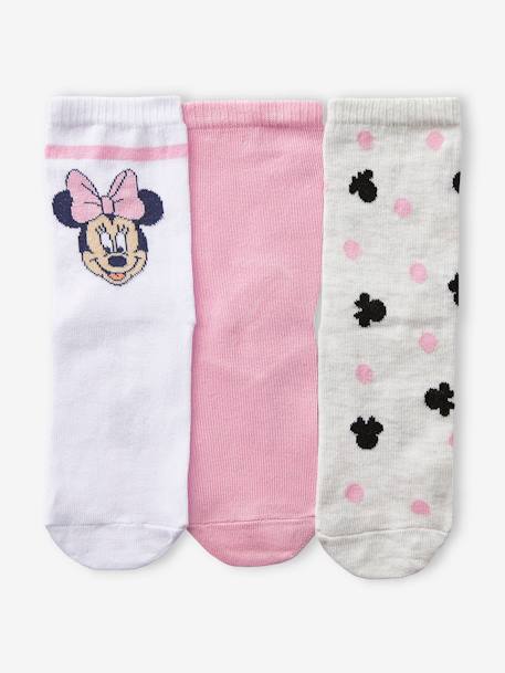 Pack de 3 pares de calcetines Disney® Minnie ROSA MEDIO LISO 