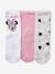 Pack de 3 pares de calcetines Disney® Minnie ROSA MEDIO LISO 