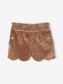 Niña-Shorts y bermudas-Short de terciopelo para niña