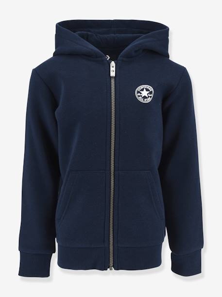 Sudadera con cremallera CONVERSE azul marino+gris 