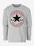 Camiseta infantil de manga larga Core Chuck Patch de CONVERSE gris 