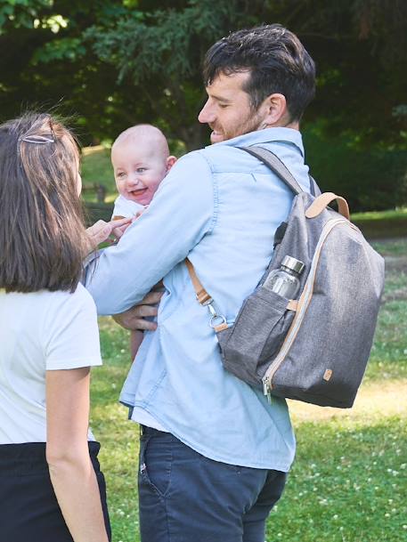 Mochila cambiador BABYMOOV Pyla GRIS MEDIO LISO 