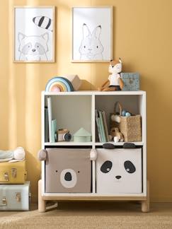 Habitación y Organización-Almacenaje-Lote de 2 cajas de tejido Panda Koala