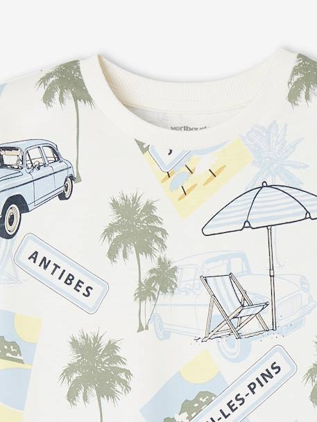 Camiseta para niño «Juan-les-pins» blanco estampado 