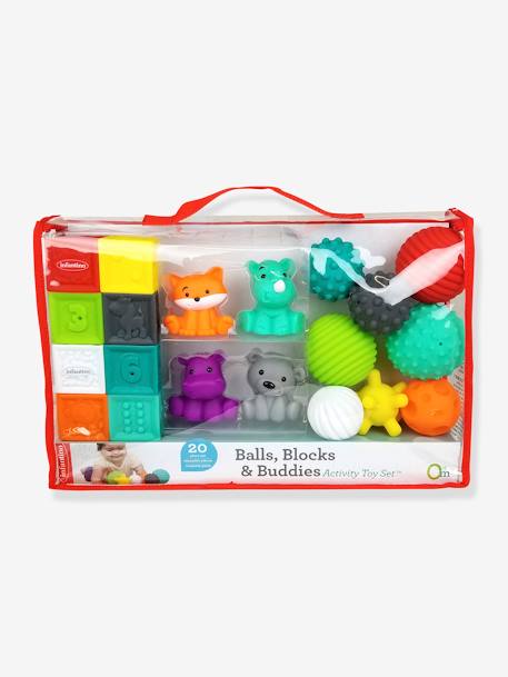 Estuche con 8 bolas, 4 animales y 8 cubos sensoriales Bluebox multicolor 