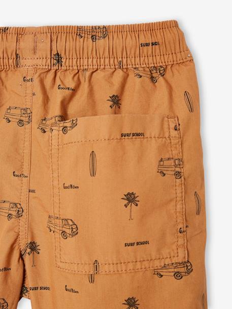 Bermudas con estampado para niño avellana 