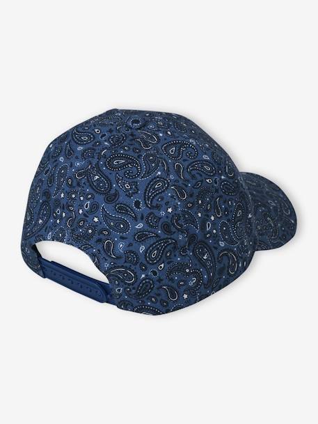 Gorra estampado estilo bandana para niño azul marino 