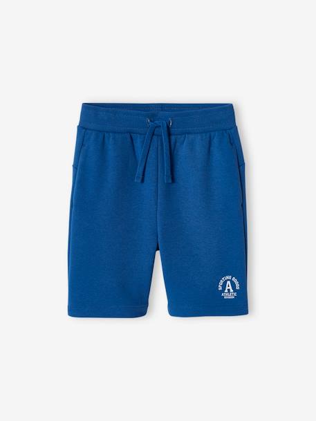 Short de deporte de felpa para niño azul eléctrico 