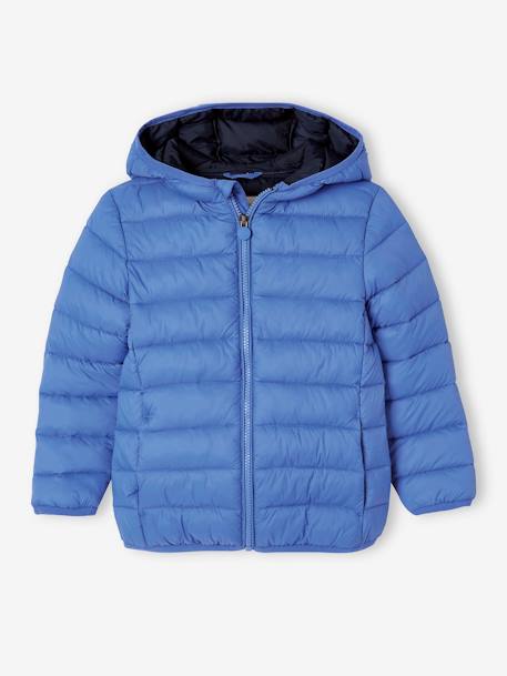 Chaqueta acolchada ligera con capucha y relleno de poliéster reciclado, para niño azul+azul jeans+azul marino+azul petróleo+BEIGE OSCURO LISO CON MOTIVOS+verde+verde inglés 