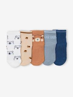 Preparar la llegada del bebé - Homewear Futura mamá-Pack de 5 pares de calcetines «Baby bear» para bebé