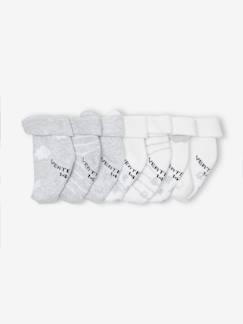 Roupa Interior-Pack de 7 pares de calcetines «nubes y osos» para bebé