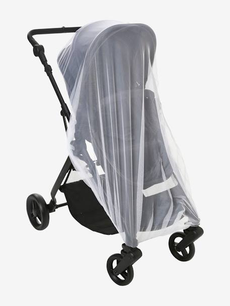 Mosquitera para silla de paseo y cuna de viaje BLANCO CLARO LISO 