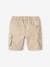 Short estilo cargo fácil de vestir para niño azul marino+beige+caqui 