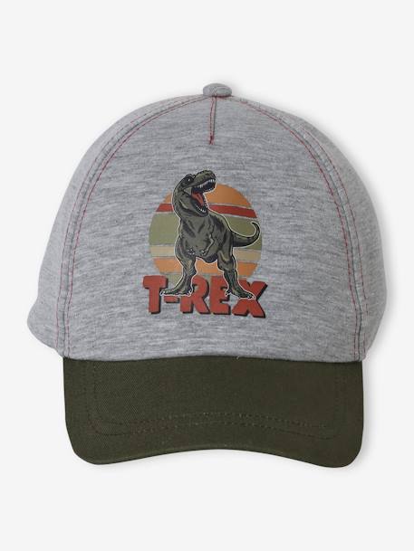 Gorra T-Rex niño gris jaspeado 