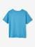Camiseta con motivo gigante y detalles de tinta con relieve para niño azul azur+verde 