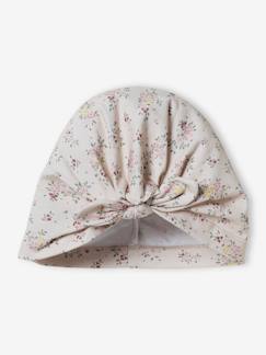 -Gorro estilo turbante de punto estampado para bebé niña