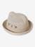 Sombrero con forma de gato para bebé niña beige arena 