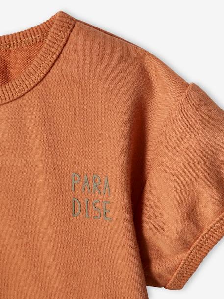 Sudadera de manga corta para bebé óxido 