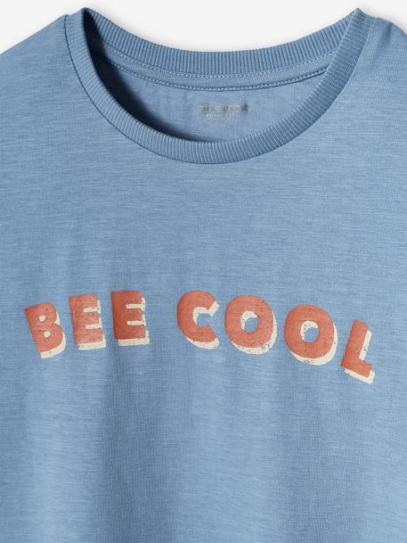 Camiseta para niño con mensaje 'Bee cool' azul claro 