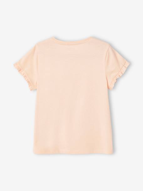 Camiseta con motivo 'à bicyclette' para niña BLANCO MEDIO LISO CON MOTIVOS+crudo+rosa maquillaje+rosa rosa pálido+verde agua 